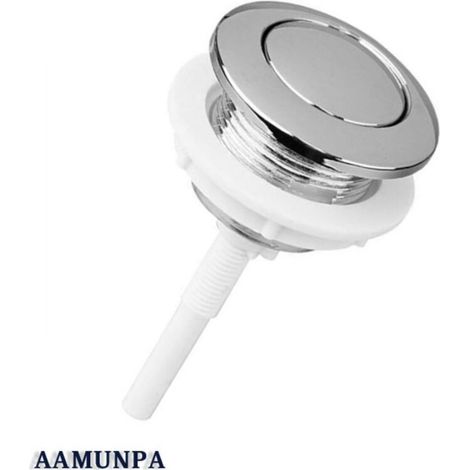 Bouton Chasse D Eau - 38 Mm - Mécanisme Antirouille - Compatible Réservoir Standard - Installation Sans Outils (1/5)