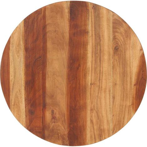 Maison Exclusive - Dessus de table bois massif d'acacia rond 15-16 mm 70 cm (1/5)