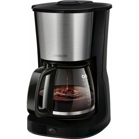 Sencor SCE 3050SS Kaffeemaschine schwarz 1,25 Liter 1000 W