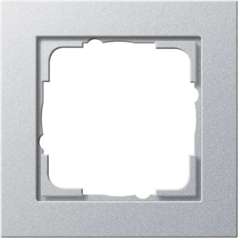 Gira Marco embellecedor 1f Gira E2 F Alu [021125], 0211 25