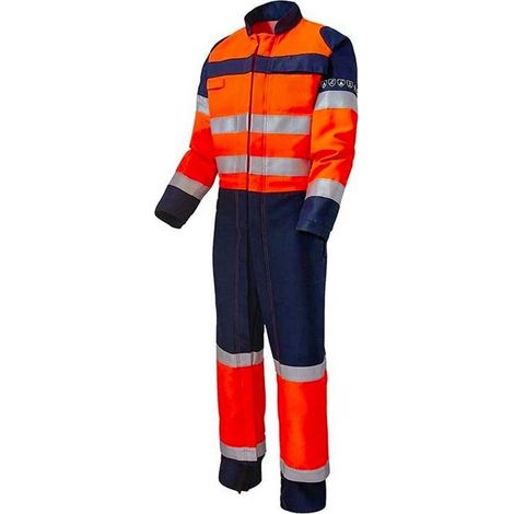 Combinaison multirisques HV Taille 5 Orange Navy (1/5)