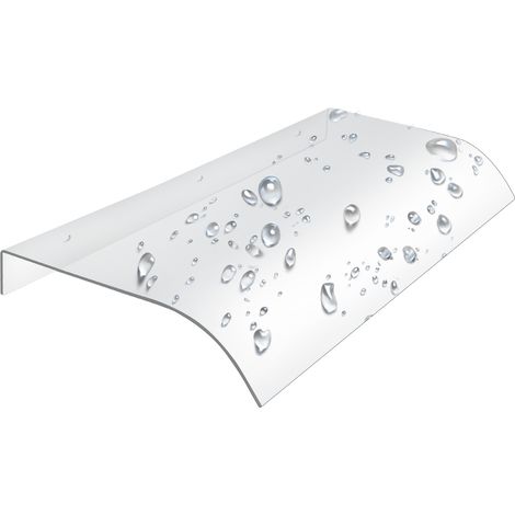 TolleTour Toldo para puerta, toldo para la entrada de la casa con fijación en superficie, fabricado en PET resistente a los rayos UV, 40 × 80 cm