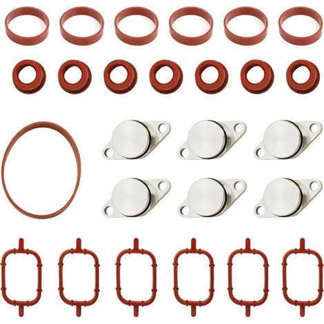 x 33 mm Ansaugkrümmer-Klappen-Entfernungssatz M57 M57N M57TU M57TUD25 11612245439 für E39 E60 E61 E46 E38 E53, Ansaugkrümmer-Stopfendichtung M57 (6x33) (1/5)
