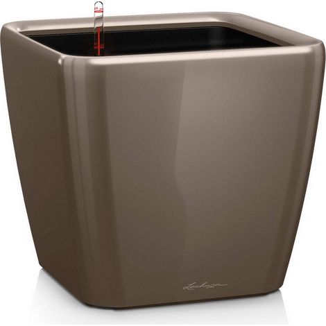 LECHUZA QUADRO Premium LS 28 taupe lucido 16145 (1/5)