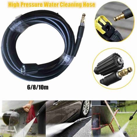 Jeffergarden 6m/8m/10m High Pressure Water Cleaning Hose Partially Compatible with Karcher K2 K3 K4 K5 Garden Vehicle Clean Tools-DOU