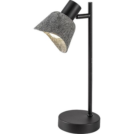 Lampada da tavolo Farelia nera, paralume feltro E14 Rabalux (1/5)