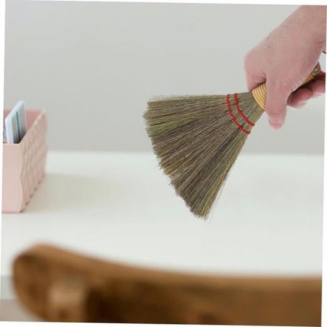 Balai Fouet - Paille De Maïs - Pour Nettoyage Bureau Maison Canapé Table - 20 x 16 x 2,5 cm - 40 g - 1 Pièce (1/5)