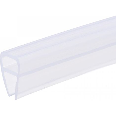 Joint d'étanchéité latéral en U pour porte de douche sans cadre Sourcing Map 137,8" verre 5/16" (8