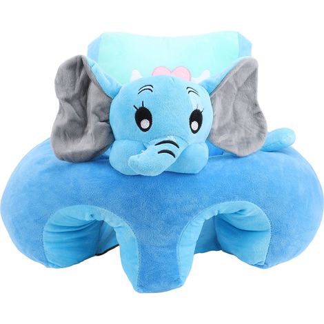Seduta Ergonomica per Bambini 55x55 cm – Schienale 40 cm in Tessuto Cristallo Morbido, Antiscivolo – Design Animale Elegante – Ideale per Pappa e Gioco a Terra (1/5)