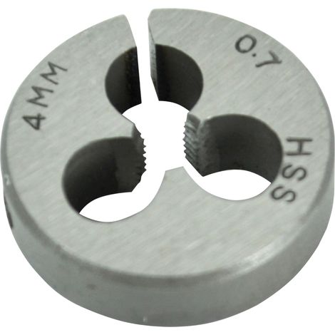Faithfull ADR8292 HSS Straight Flute Split Die M4 x 0.7, 13/16in OD FAIHSSDM4