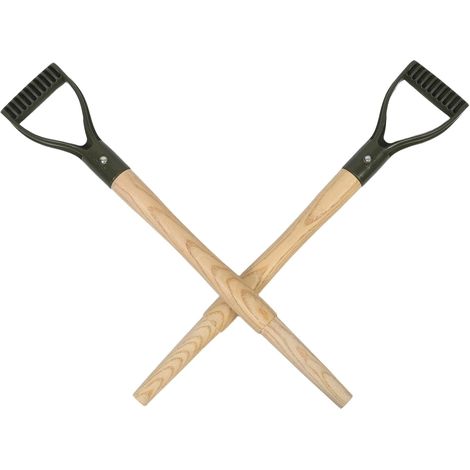 2 Stück Ersatzstiele für Gartengabeln 58 cm 23 Zoll D