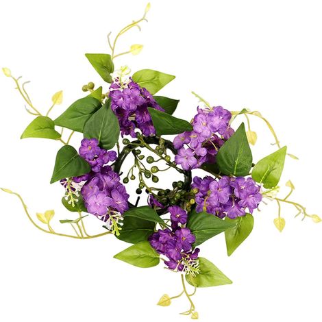Support À Bougie Hyacinthe - Décoration Artificielle Pour Table - Centre De Table Mariage - Garland Décoratif - 1 Pièce (1/5)