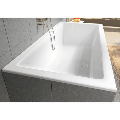 RIHO Rethink Cubic bañeras rectangulares, empotradas, con desagüe (1/3)