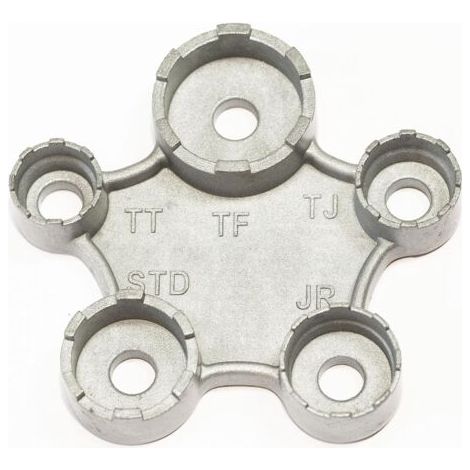 Universal key for concealed aerators/foamers TT, TJ, JR, STD, TF. Neoperl compatible mounting and removal key (1/5)