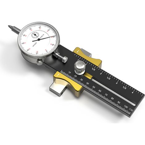 Comparateur à cadran réglable pour scie circulaire de table, outil d'étalonnage de scie 130-220 mm, outils de travail du bois à main (1/5)