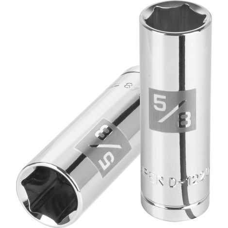 Llave vaso hexagonal para bujía, cuadro 1/2"