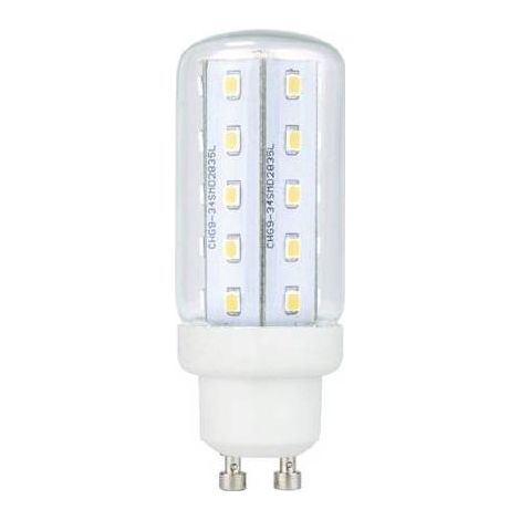 Ampoule LED GU10 4 W – LM85102 – Équivalente 35 W – Blanc chaud 400 lm – Ø 30 mm x L 80 mm – Durée de vie 15000 h – Lightme (1/3)