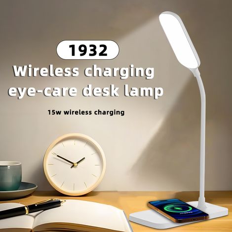 Lampe de lecture LED - Blanche - Lampe de bureau rechargeable sans fil - Veilleuse (1/5)