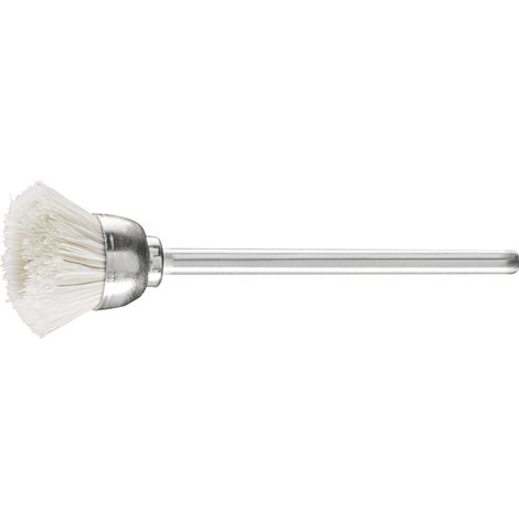 PFERD TOOLS Miniatur- Topfbürste TBU Ø15 mm Schaft-Ø2,34 mm weißes Ziegenhaar 10 Stk (1/4)