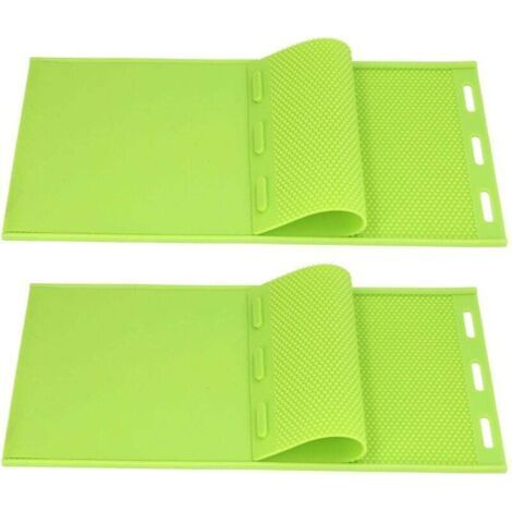 Feuille de Cire d'abeille Moule 2 Pièces 5.4mm Silicone Feuille de Cire d'abeille Moule Cire d'abeille Fondation Presse Moule équipement D'apiculteur (1/5)