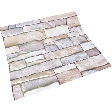 Papier peint autocollant imperméable style brique pour salon ou chambre (1/5)