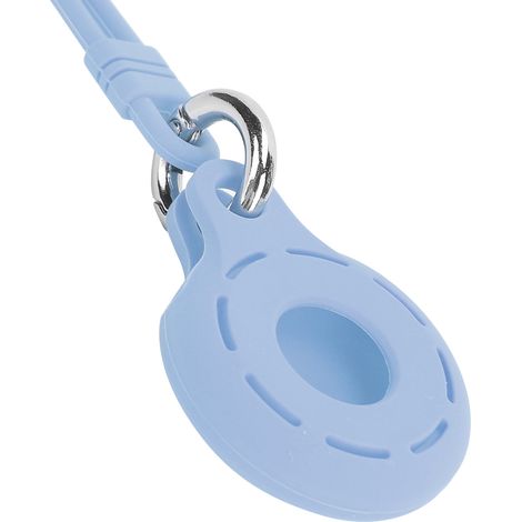 Étui de protection en silicone pour traceur Apple, modèle rond avec creux, couleur bleu marine