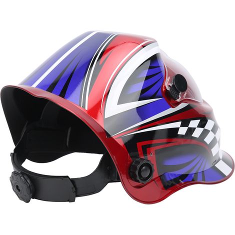 Casque de soudage intégral à atténuation automatique, monté sur la tête, avec protection frontale intégrée et casquette de soudeur électrique. (1/5)