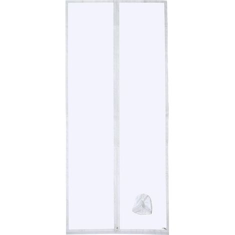 (90 x 210 cm) Joint de porte pour climatiseur portable avec rallonge de conduit cousue et fermeture éclair (1/5)