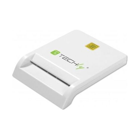 Techly Compact /Writer USB2.0 Blanc I-CARD CAM-USB2TY lecteur de carte à puce Intérieur (1/3)