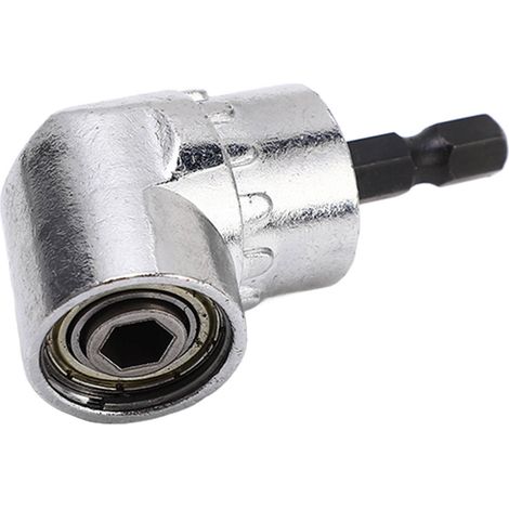 Accessoire perceuse visseuse électrique à angle droit 105°, extension d'angle pour clé à molette et mandrin, acier alliage chrome vanadium (1/5)