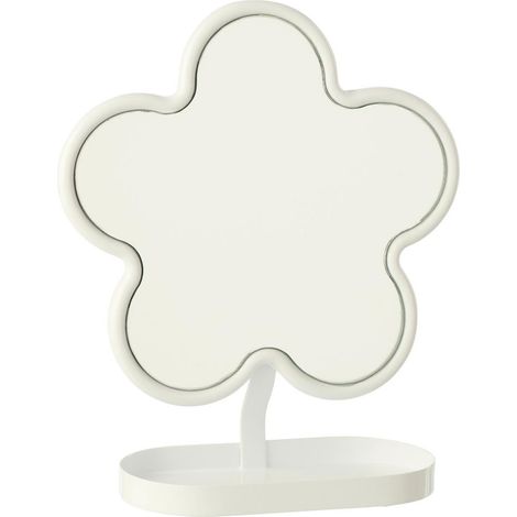 Miroir Enfant Fleur "Blossom" 27cm Blanc (1/3)