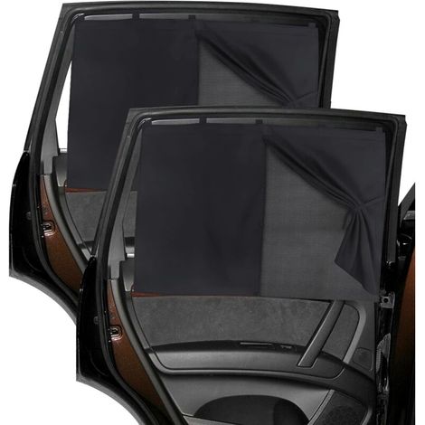 Lot de 2 pare-soleil de voiture universels à double couche pour bébés et enfants, rideau de protection solaire magnétique pour voiture, s'adapte à la plupart des voitures, SUV, monospaces et (1/5)