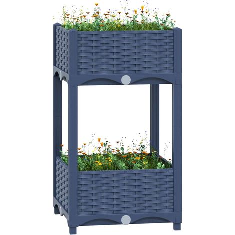 vidaXL Arriate 40x40x71 cm polipropileno (1/5)