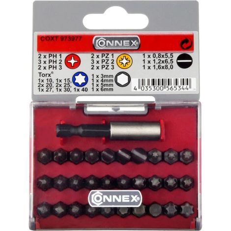 MASIDEF - SET INSERTI ASSORTITI 30 PZ. +SUPPORTO MAGNETICO