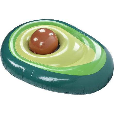 Boudin gonflable en PVC vert avocat, bouée de natation adulte, équipement de loisirs aquatiques (expédié dégonflé) (1/5)
