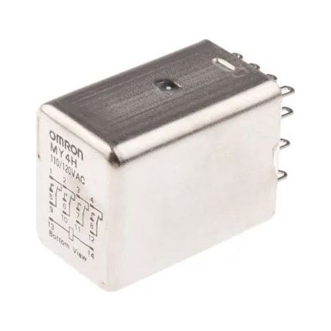 Omron MYH1320C Relé sin enclavamiento 4RT bobina 110/120VAC
