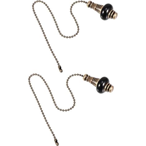2 Pièces Pendants Céramique pour Lampes Décorations Suspendues pour Luminaires Accessoires et Céramique Noire Compatibles avec Plafonniers et Ventilateurs de Plafond [Classe énergétique A] (1/5)