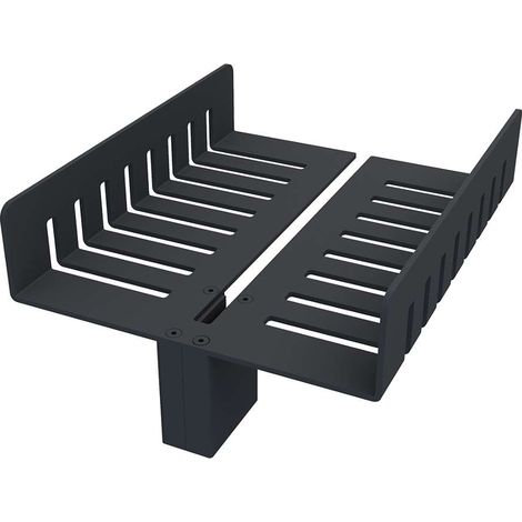 Nimco - Mensola, lunghezza 25 cm, nero opaco 2091-DL-25-90 (1/5)