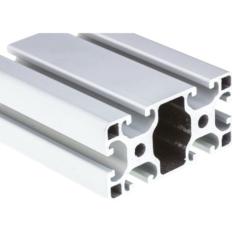 Rs Pro – Profilé aluminium 40 x 80 mm – Longueur 3000 mm – 6 rainures de 8 mm pour intégration système Profile 8 – Élément structurel robuste - PRO 40 X (1/2)