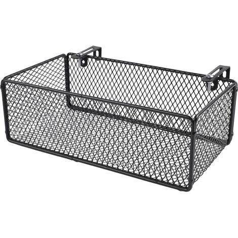 Platzsparender Hängekorb aus Eisen mit verstellbarem Aufhängesystem zur Verwendung neben dem Bett auf kleinem Raum (schwarz) (1/5)