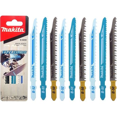 Makita B-06292 Piece Jigsaw Blades Super Express Long Life Blades Wood Metal 9PC