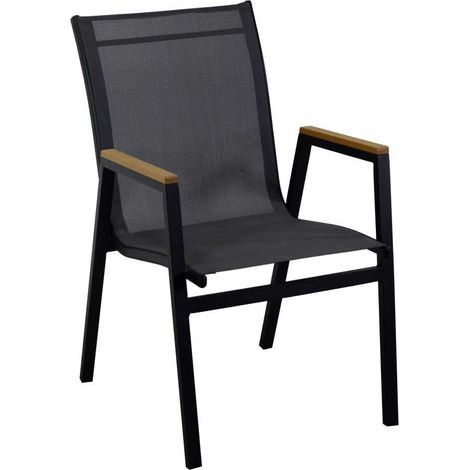Poltrona alluminio Idaho Plus antracitecm53x65h43/62/87 (1/4)