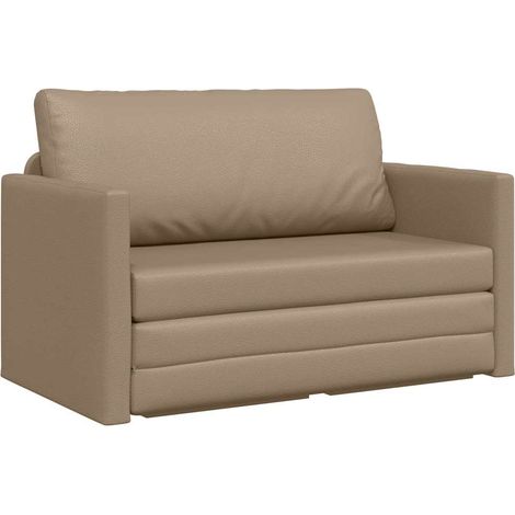 Canapé-lit,Canapé convertible Cappuccino 124 x 71 x 78 cm Velours CFW84315 (1/5)