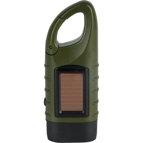 Lampe torche solaire à dynamo LED 20 lm