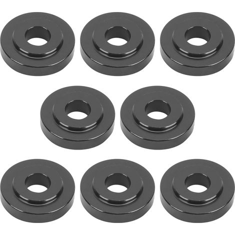 Jeffergarden Kit de bagues de levier de vitesse en aluminium pour voiture, 8 pièces, pour Honda Civic/AcuraBlack (1/5)
