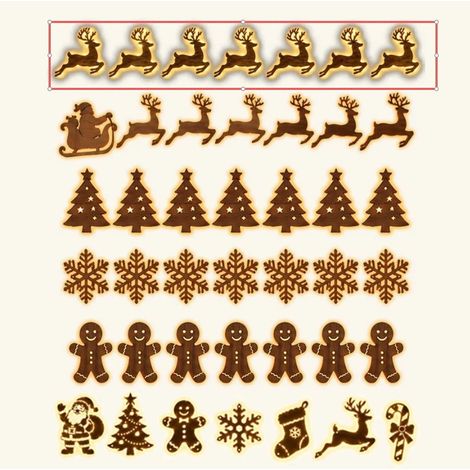 Lys upp julen med charmiga LED-renar LED Reindeer Light Up Christmas Reindeer (7pcs) -