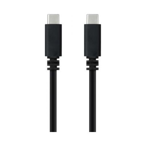 CABLE USB 2.0 3A TIPO USB-C/M-USB-C/M, NEGRO 1.5 M