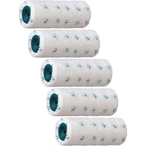 MICROSTAR12 petit rouleau peinture ROTA microfibre tissée aspect pommelé L.100mm Poils 12 mm x5