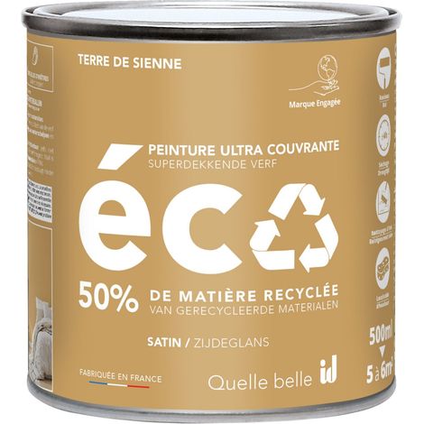 PEINTURE ECO SATIN TERRE DE SIENNE 500ML - ID PARIS
