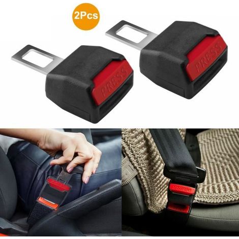 2bouchon d'alarme de ceinture de sécurité,Clips de boucle,Attaches décapsuleurs pour voiture, Anti alarme son,Poignée en plastique (1/4)